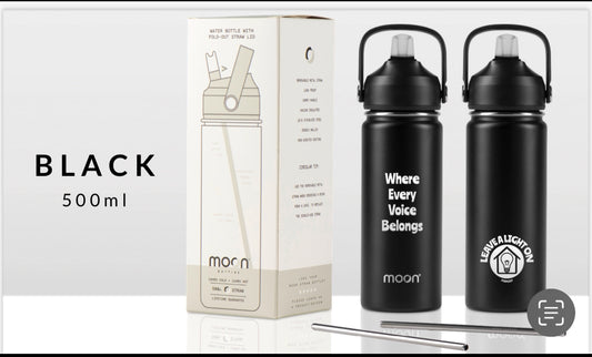 PRE ORDER - Leave a light on Podcast Insulated Water Bottle with Straw Lid 500ml